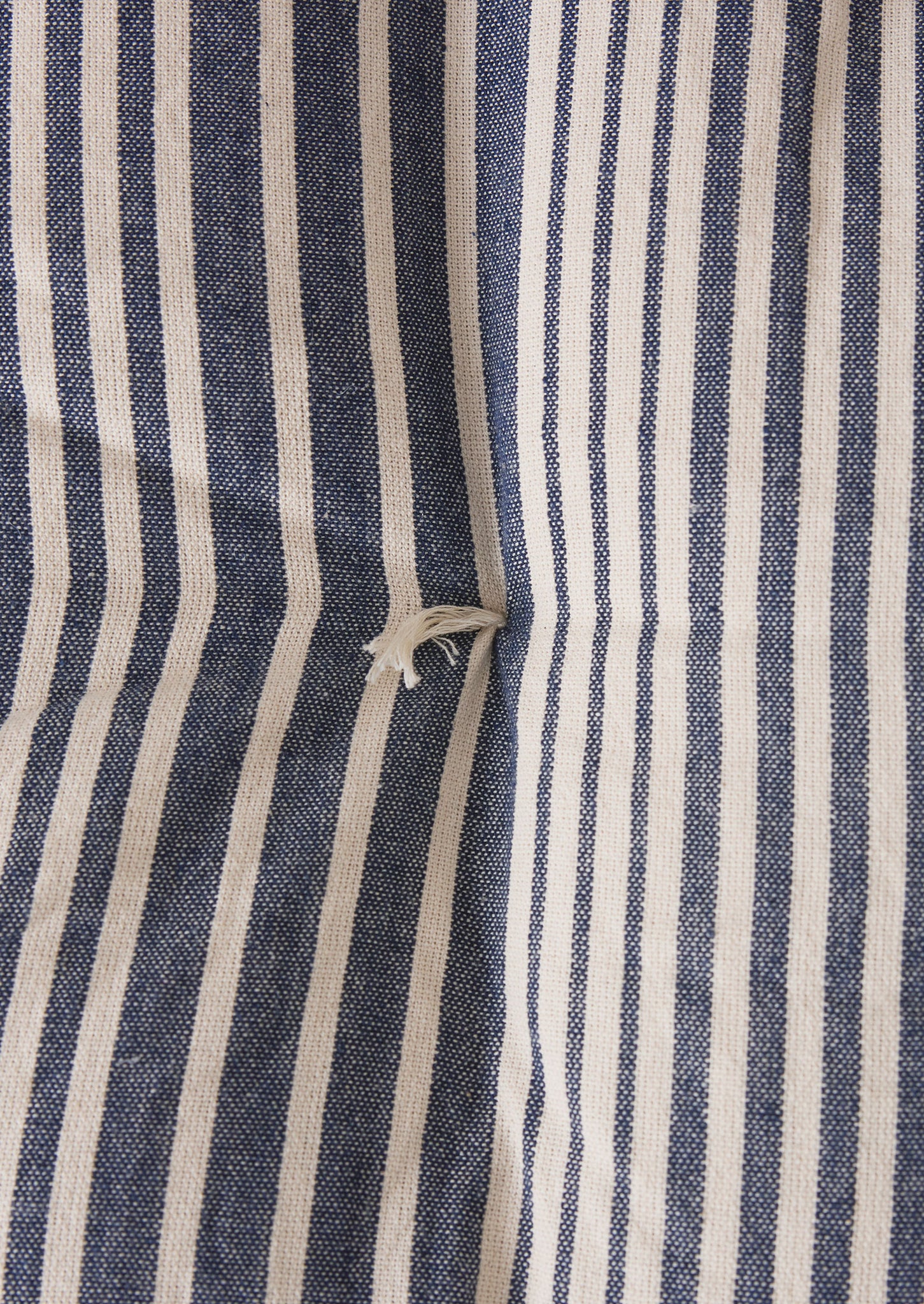 Hand Woven Stripe Summer Mattress | Ecru/Indigo
