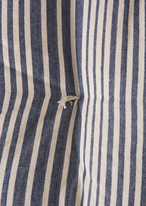 Hand Woven Stripe Summer Mattress | Ecru/Indigo