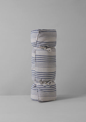 Hand Woven Stripe Summer Mattress | Ecru/Indigo