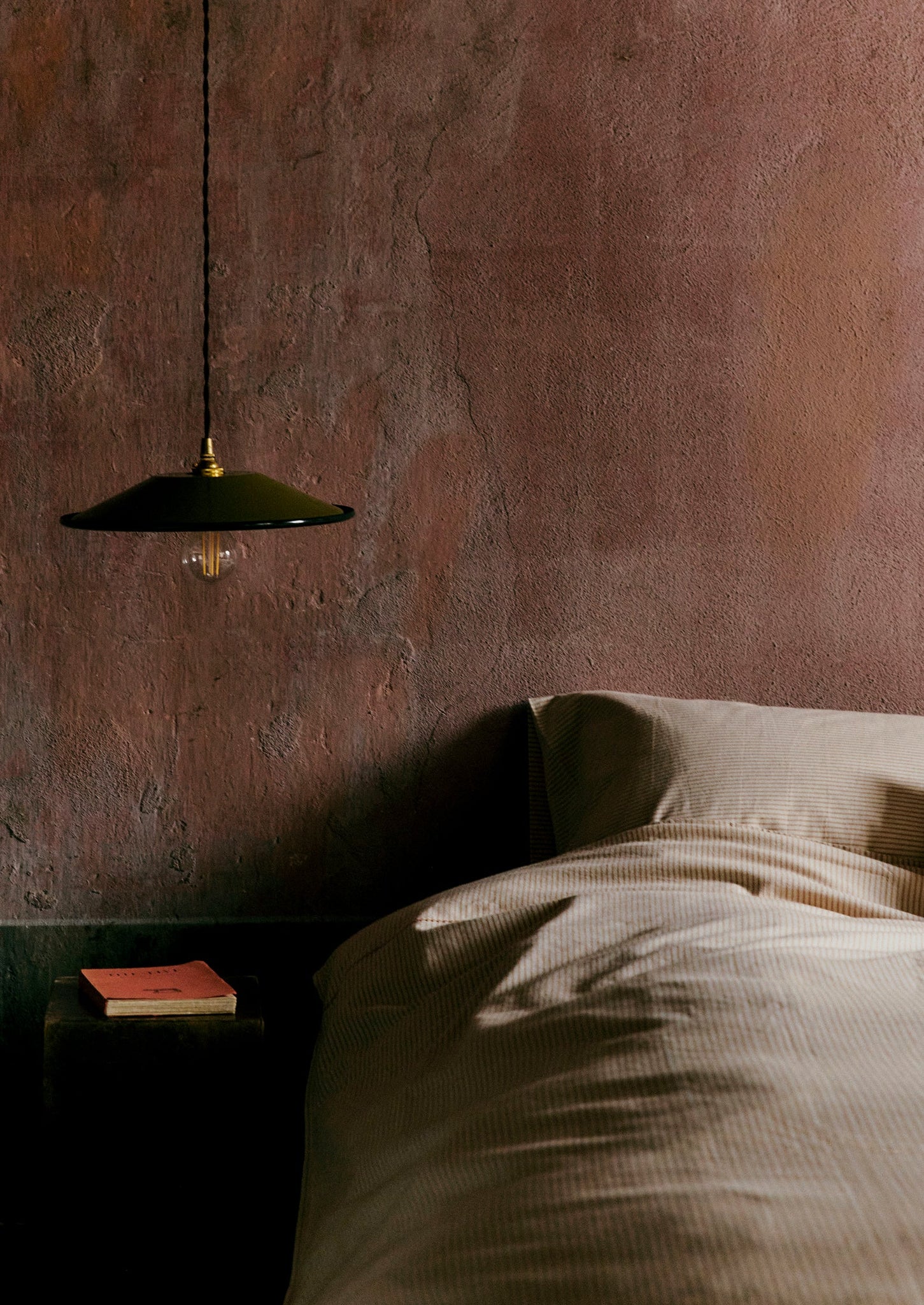 Enamel Pendant Lamp Shade | Olive