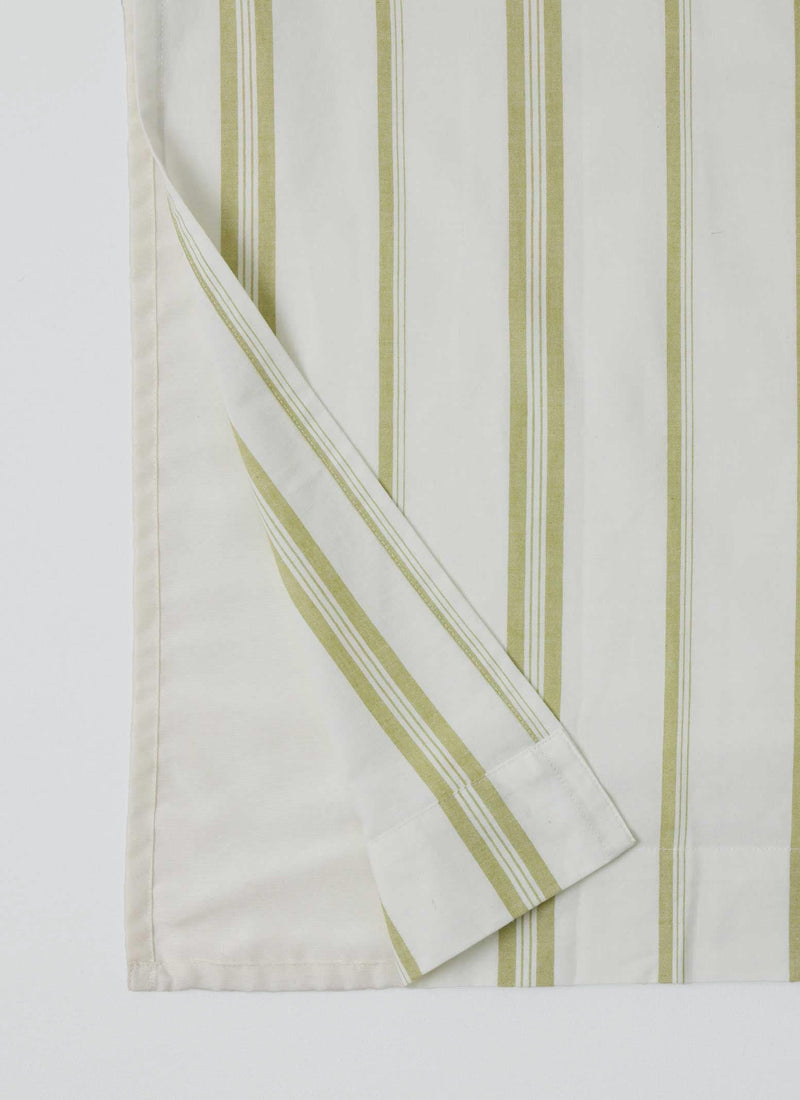 Sail Stripe Shower Curtain | Chalk/Fern