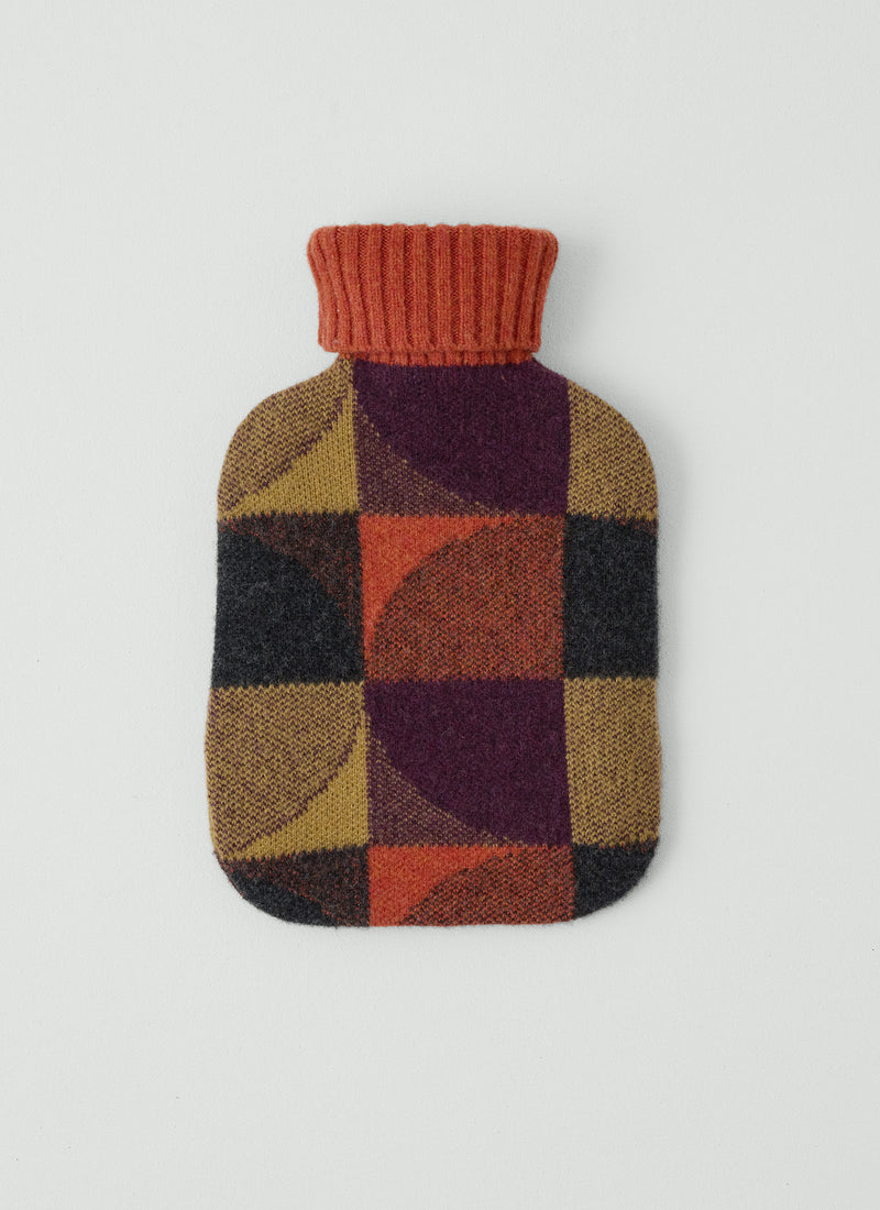 Forte Wool Hot Water Bottle Cover | Ember/Soft Olive