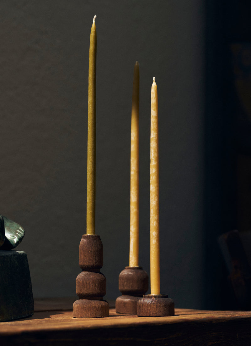 Skar Organics Beeswax Slim Dinner Candle Bundle | Multi