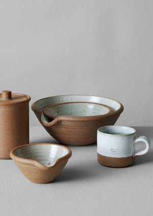 Leach Pottery Mixing Bowls | Chalk