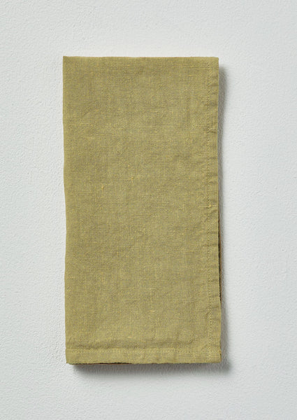 Washed Linen Napkin Celery