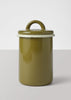 Enamel Storage Jar | Olive