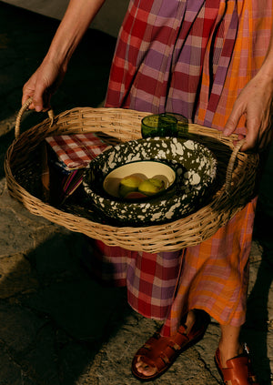 Hand Woven Wicker Tray | Natural