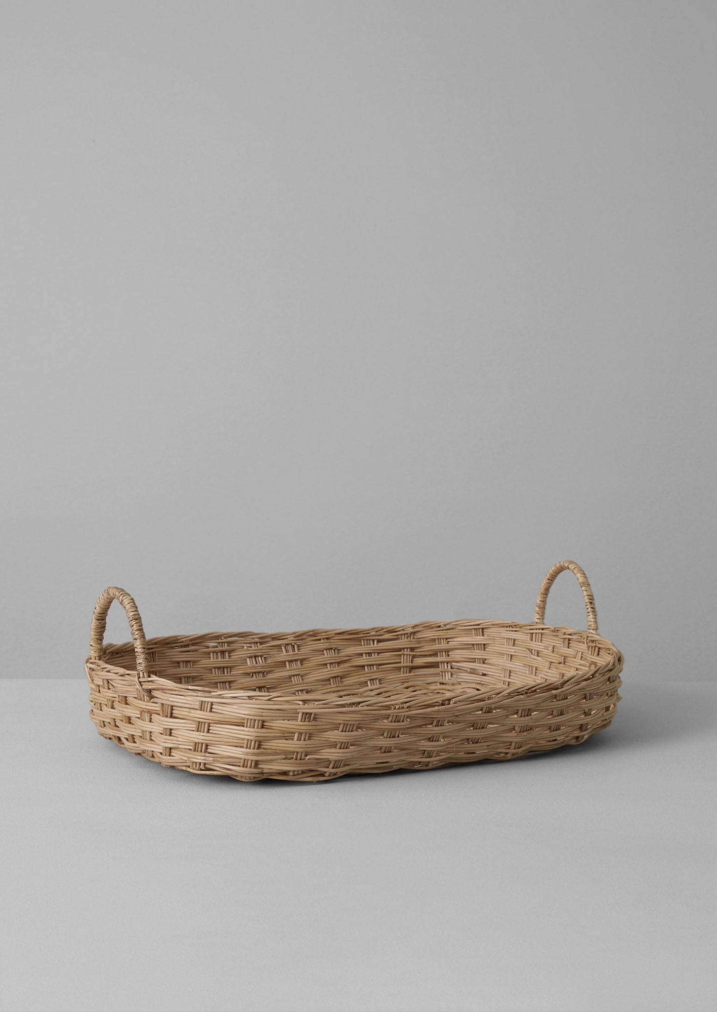 Hand Woven Wicker Tray | Natural