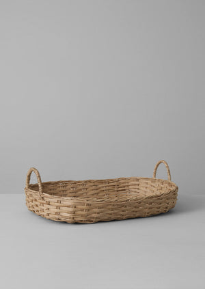 Hand Woven Wicker Tray | Natural