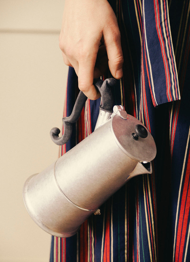 Stonewashed Moka Pot | Silver