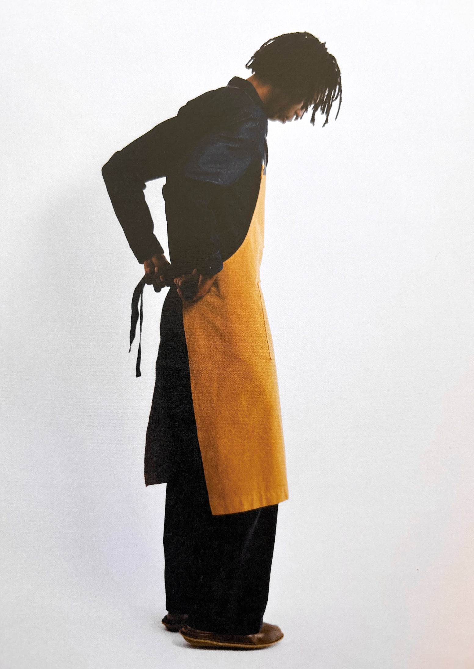 Cotton Canvas Project Apron | Brown Ochre | TOAST