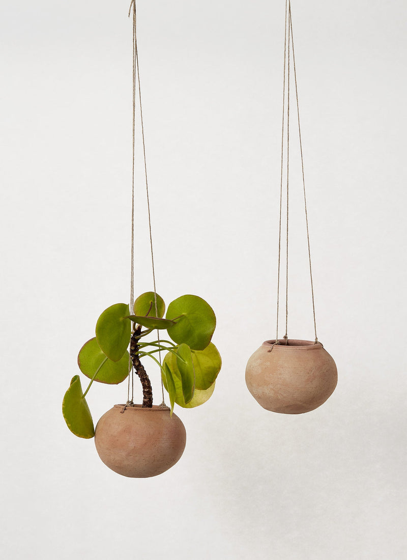 terracotta hanging plant pots Lata Terracotta Hanging Planter Set | Terracotta