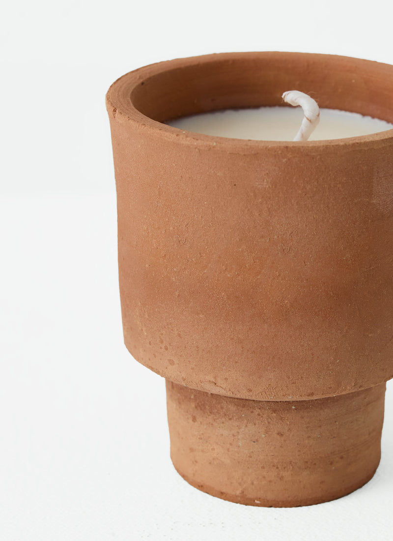 Small Citronella Garden Candle | Terracotta