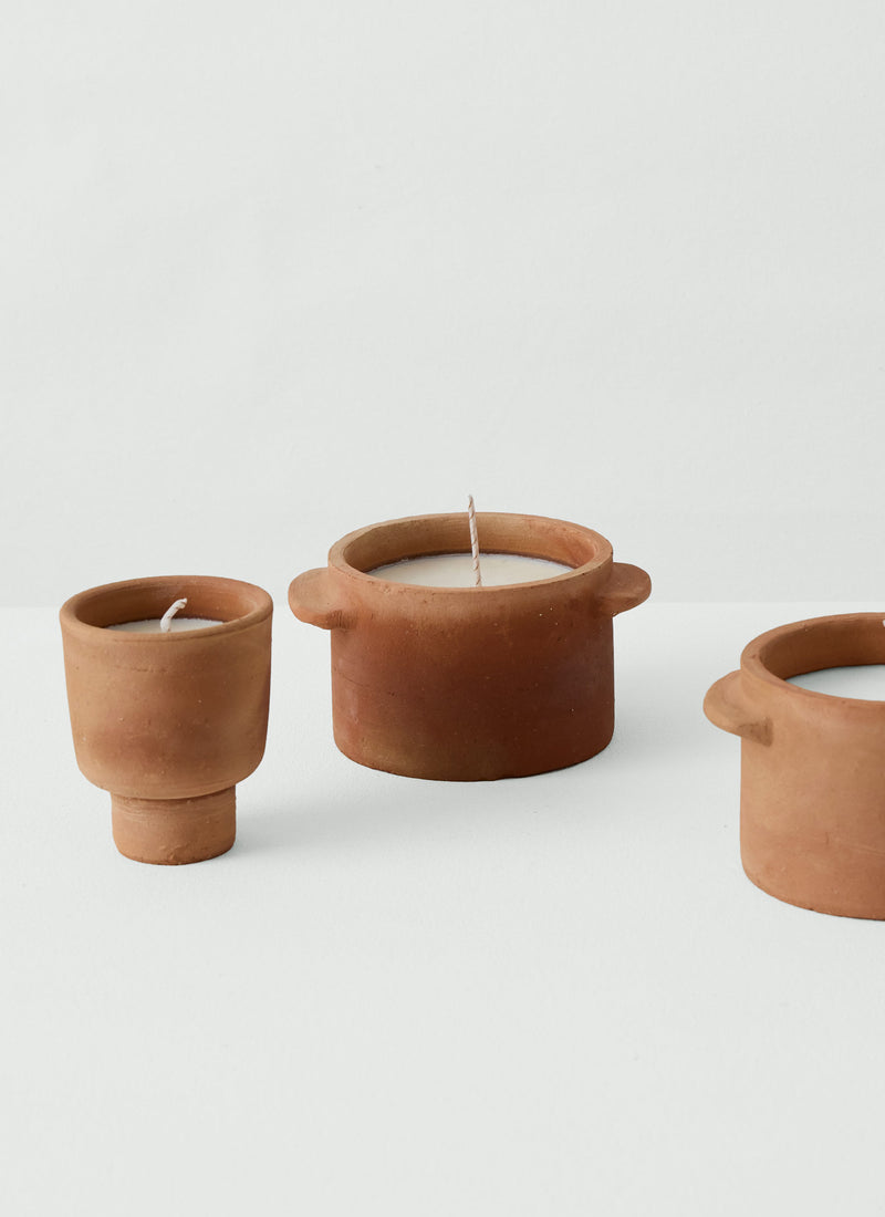 Small Citronella Garden Candle | Terracotta
