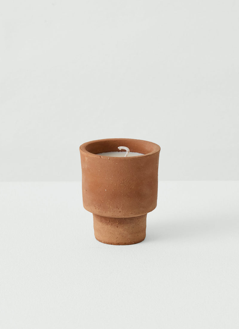 Small Citronella Garden Candle | Terracotta