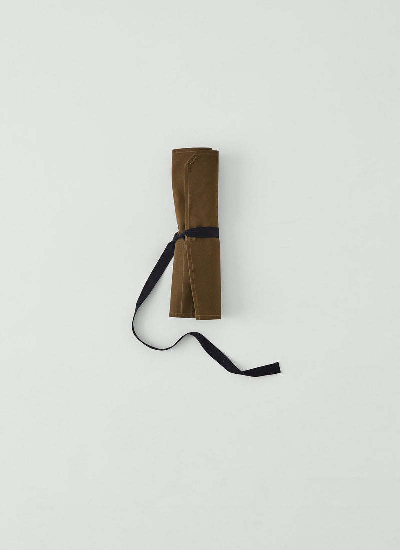 Waxed Canvas Tool Roll | Olive