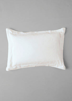 Washed Linen Cotton Oxford Pillowcase | Ecru