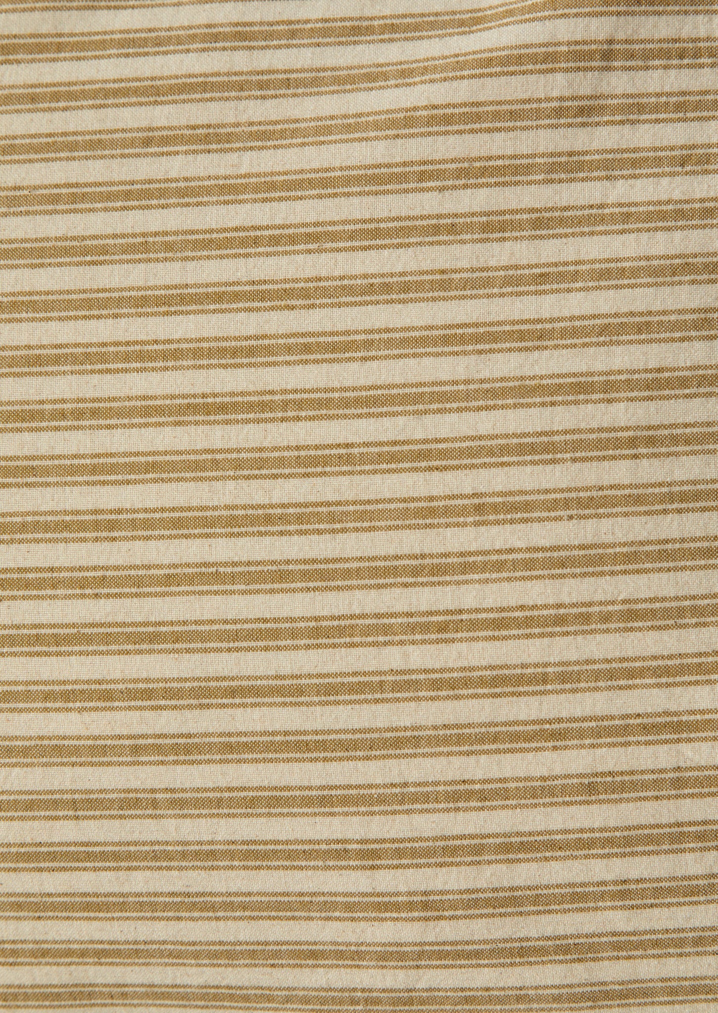 Organic Cotton Ticking Stripe Oxford Pillowcase | Ecru/Straw