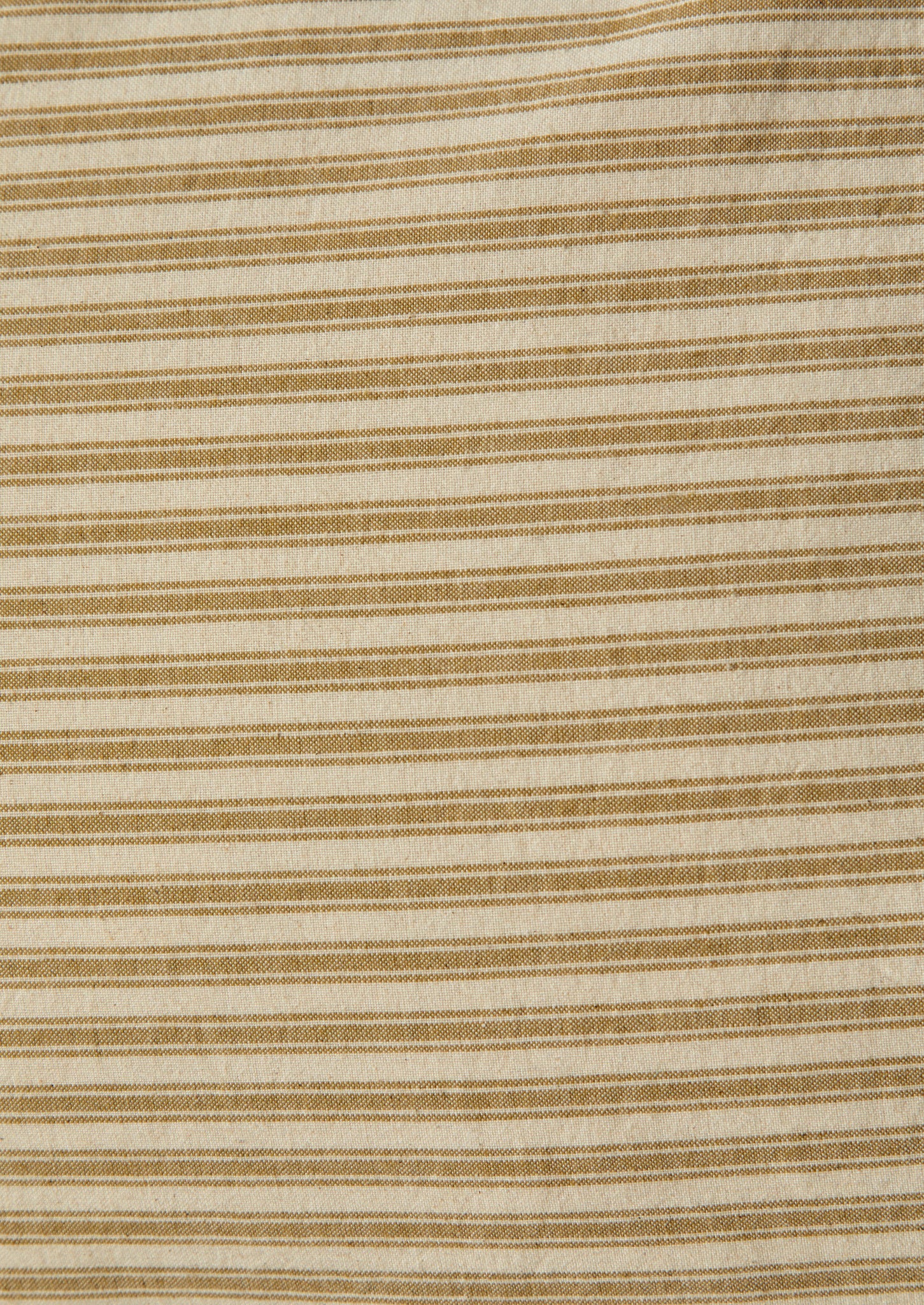 Organic Cotton Ticking Stripe Oxford Pillowcase | Ecru/Straw