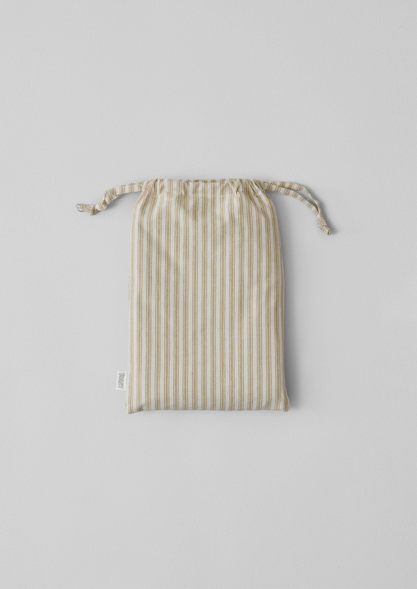 Organic Cotton Ticking Stripe Oxford Pillowcase | Ecru/Straw