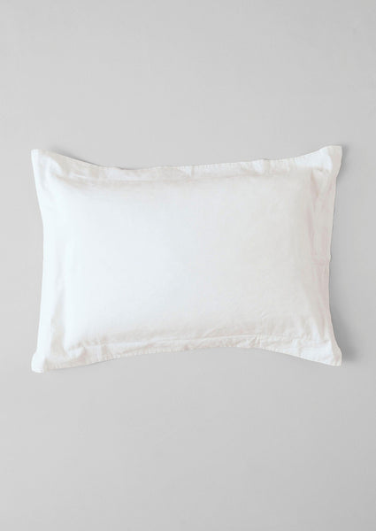 Washed Linen Cotton Oxford Pillowcase Set Ecru