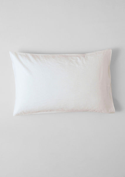 Washed Linen Cotton Housewife Pillowcase Set Ecru