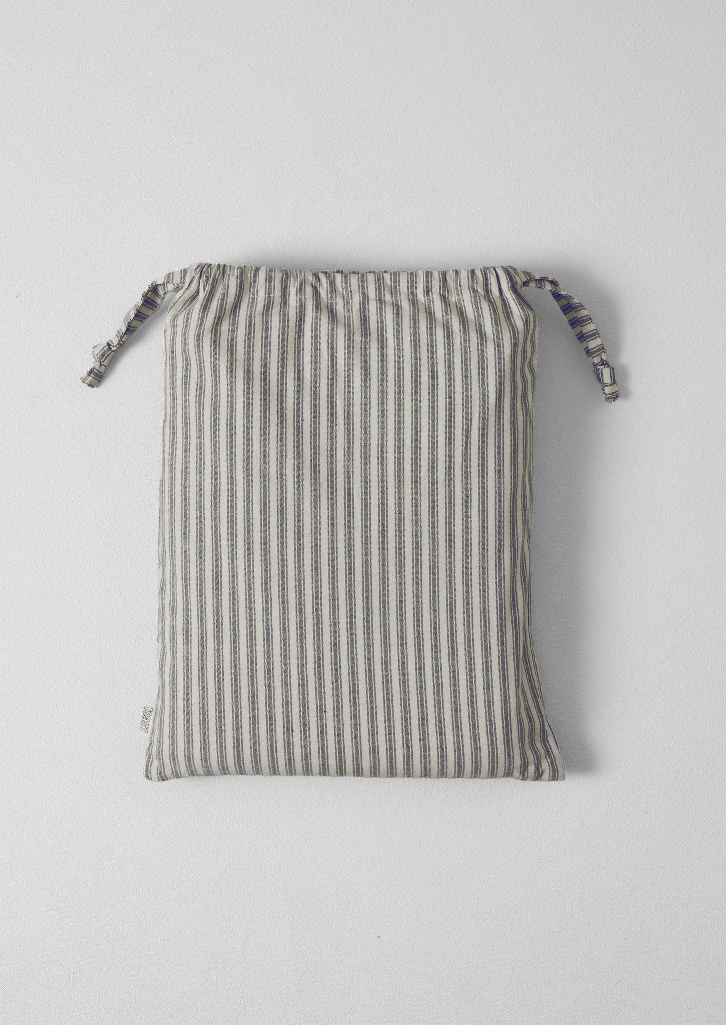 Organic Cotton Ticking Stripe Duvet Cover | Ecru/Graphite