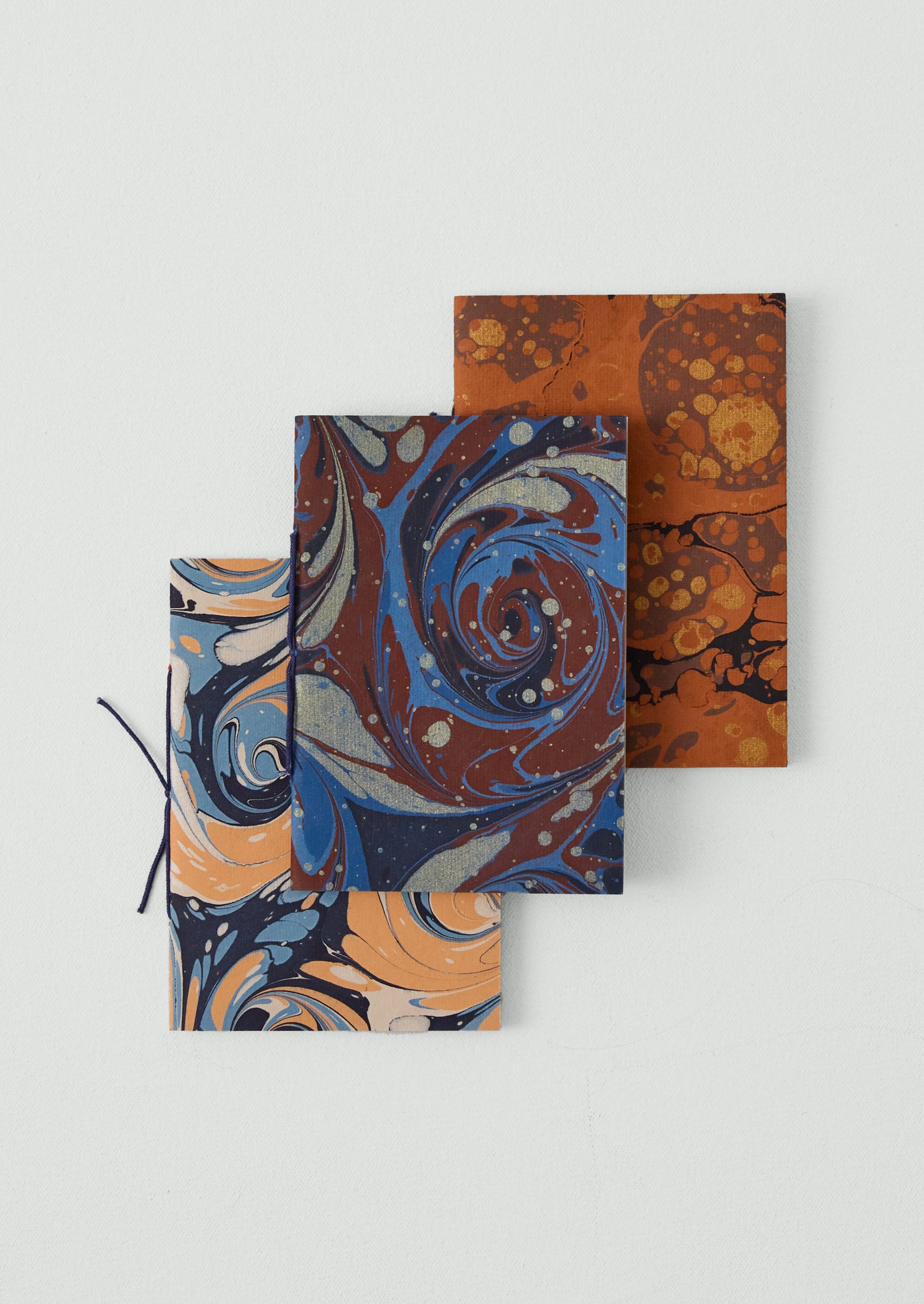 Hand Marbled Pocket Notebook Set | Multi