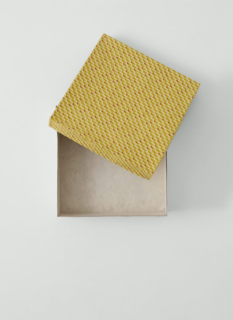 Lokta Paper Gift Box | Ochre/Ecru