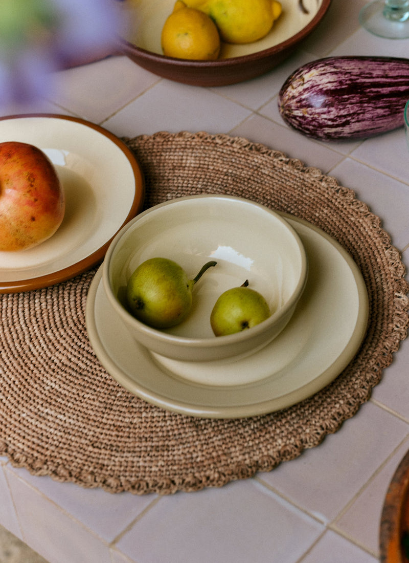 Enamel Picnic Bowl | Putty/Cream