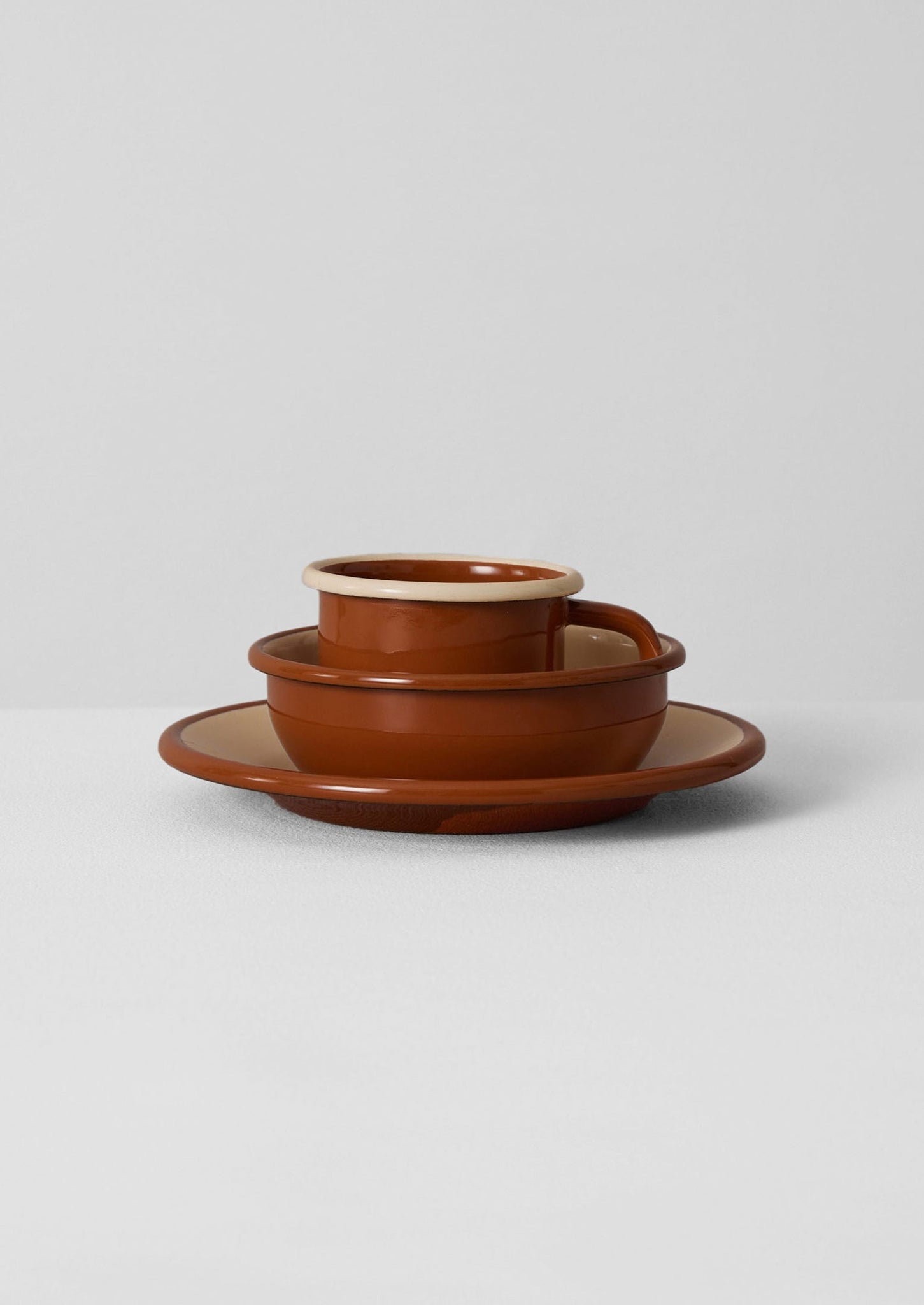 Enamel Picnic Bowl | Cumin/Cream