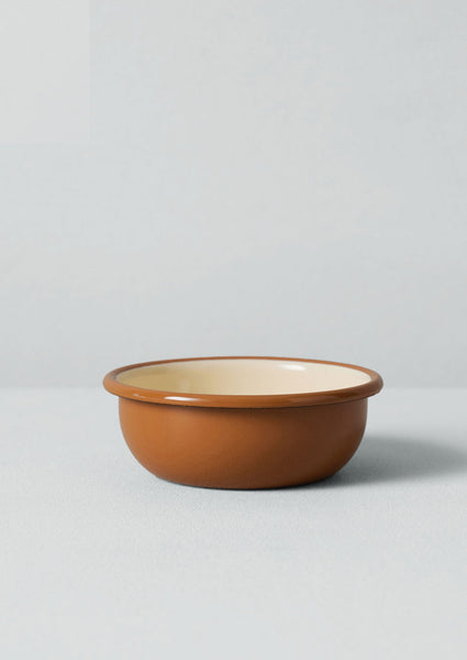 Enamel Picnic Bowl Cumin Cream