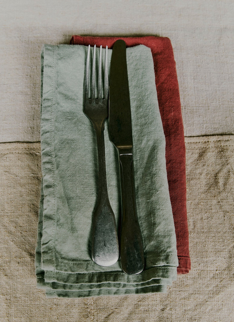 Washed Linen Napkin | Soft Mint