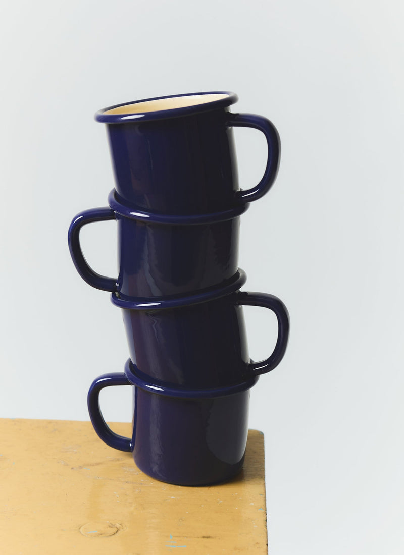 Enamel Mug | Cream/Blue
