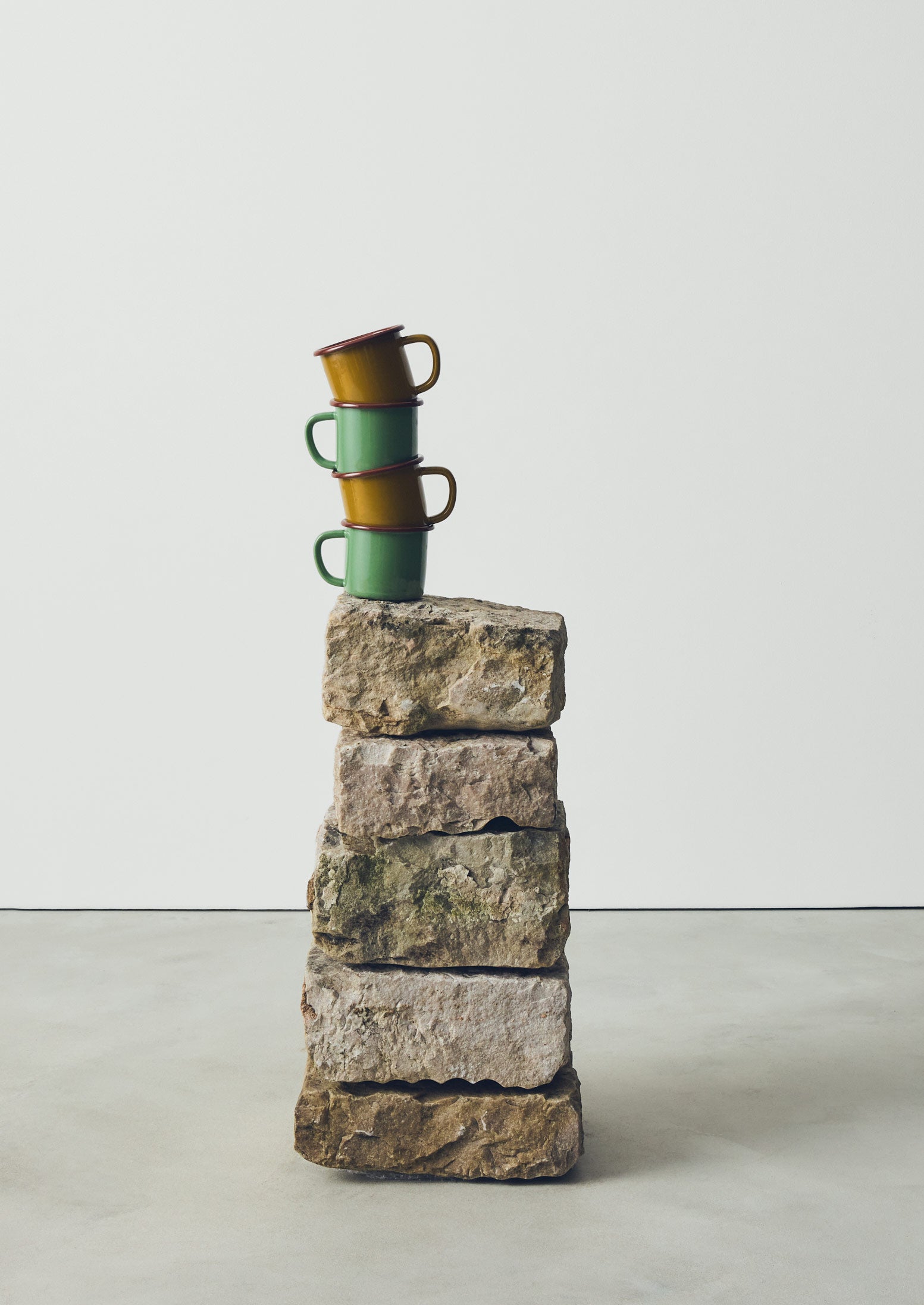 Contrast Rim Enamel Mug | Mint/Chestnut | TOAST
