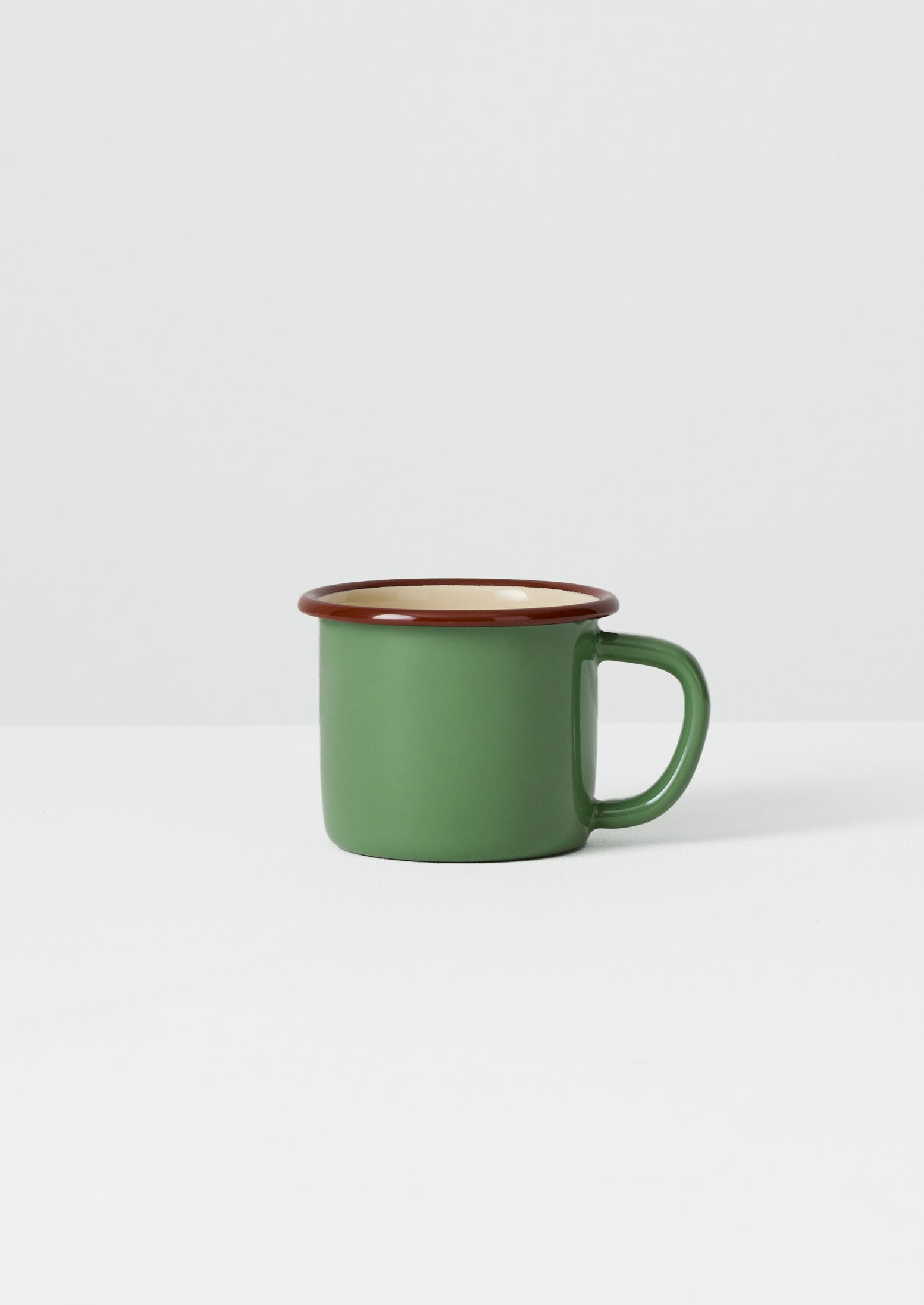 Contrast Rim Enamel Mug | Mint/Chestnut | TOAST