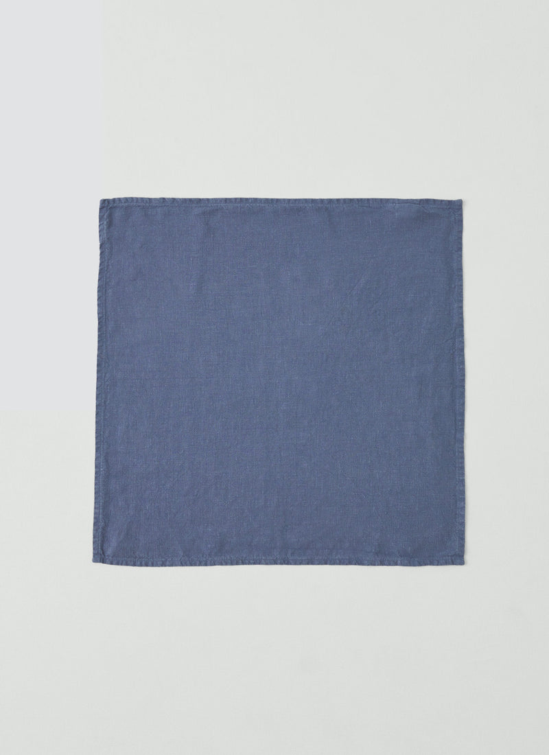 Washed Linen Napkin | Shadow Blue