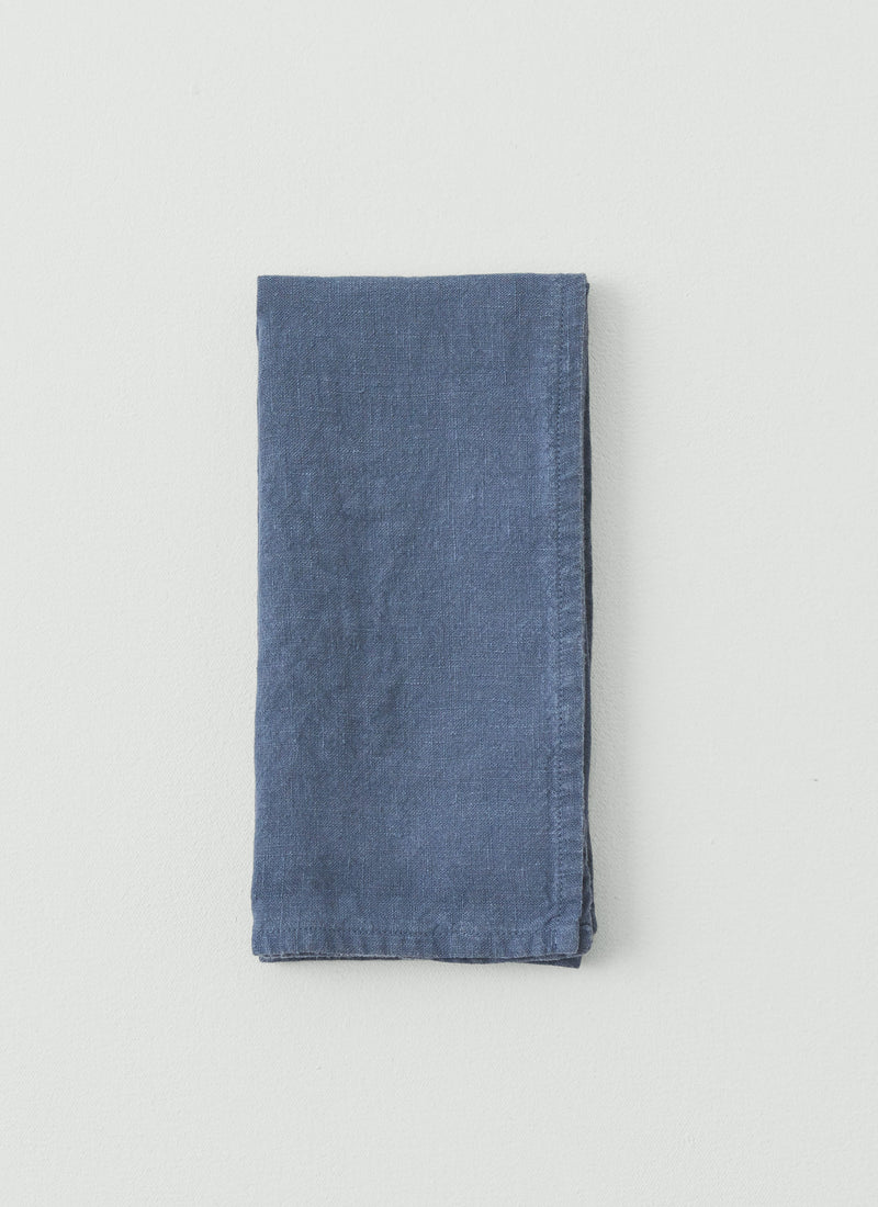Washed Linen Napkin | Shadow Blue