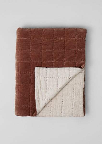 Hand Stitched Organic Velvet Quilt Dulse