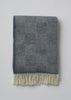 Klippan Diamond Weave Wool Blanket | Slate Blue