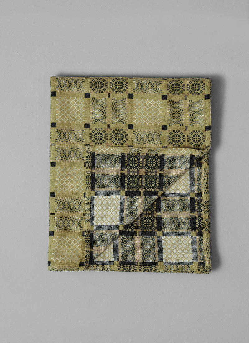 Melin Tregwynt Welsh Blanket | Catkin/Charcoal