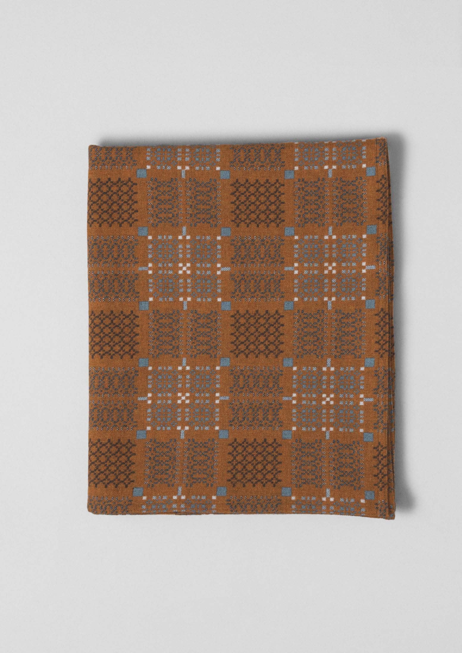 Melin Tregwynt Welsh Blanket | Rust/Topaz | TOAST