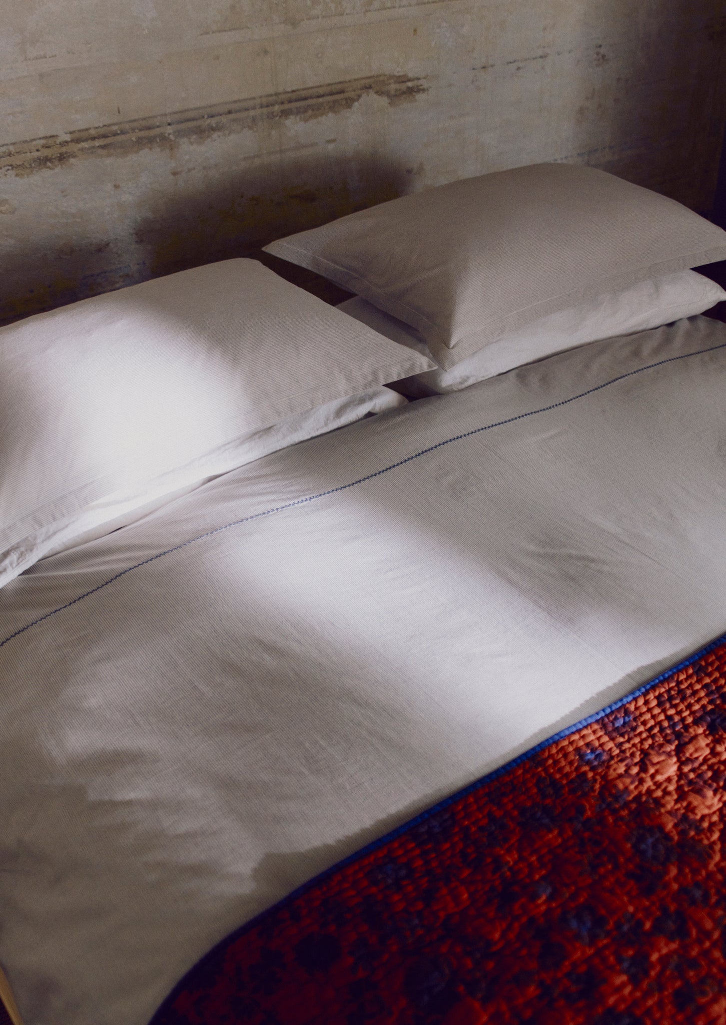 Aster Print Cotton Quilt | Soft Terracotta/Plum