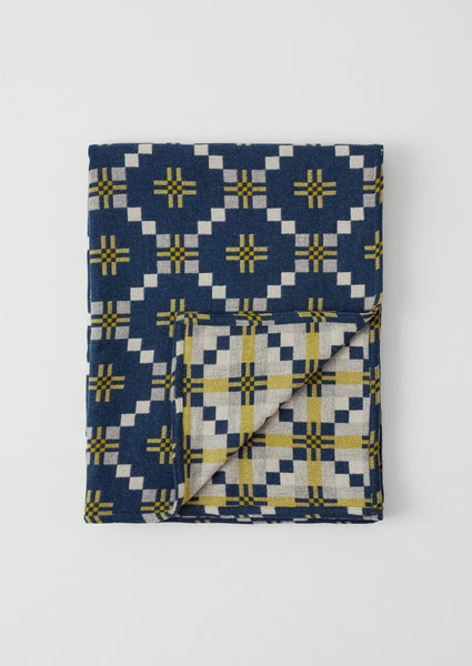 Welsh Blanket Midnight Citrus