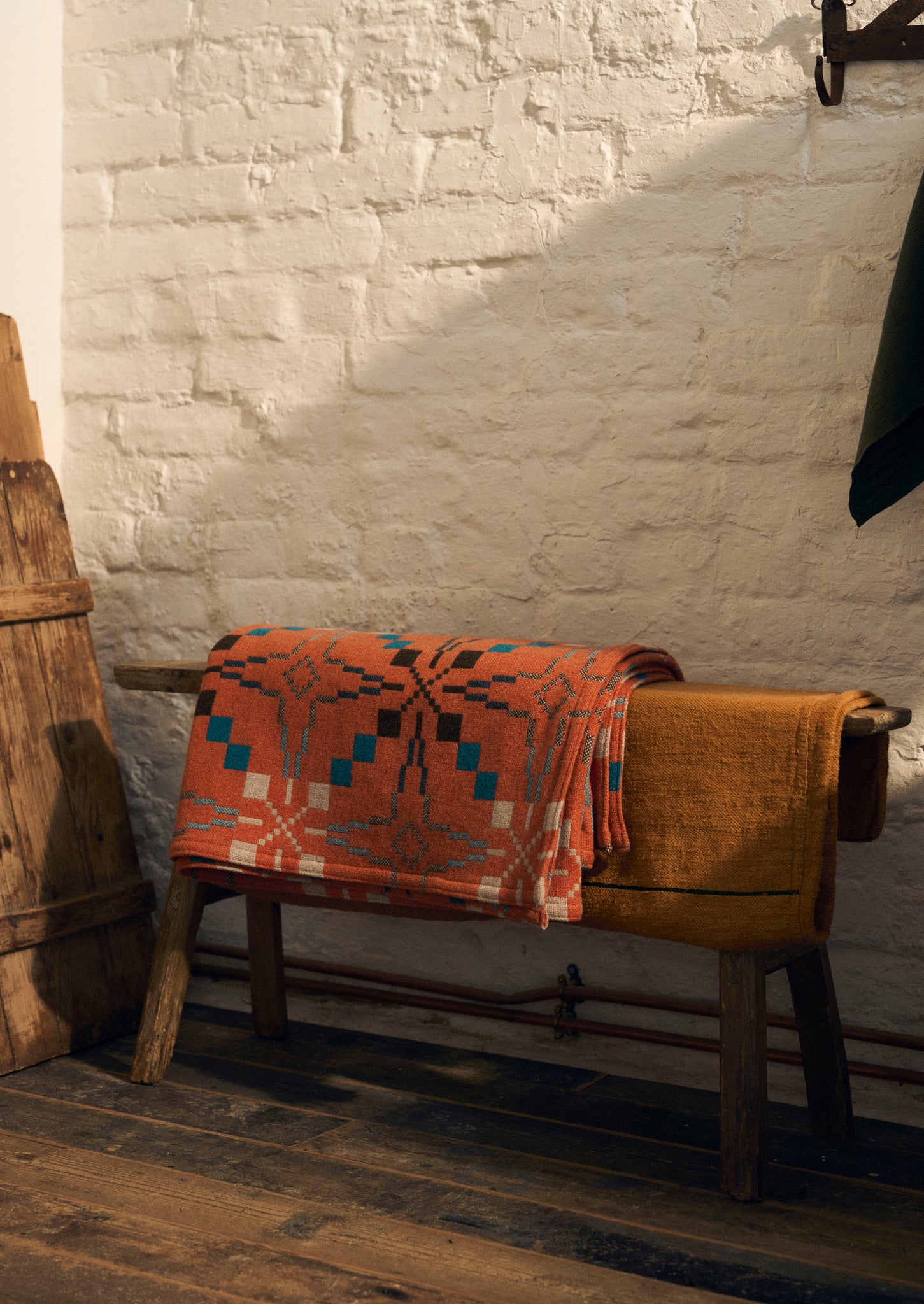 Melin Tregwynt Vintage Star Blanket | Copper