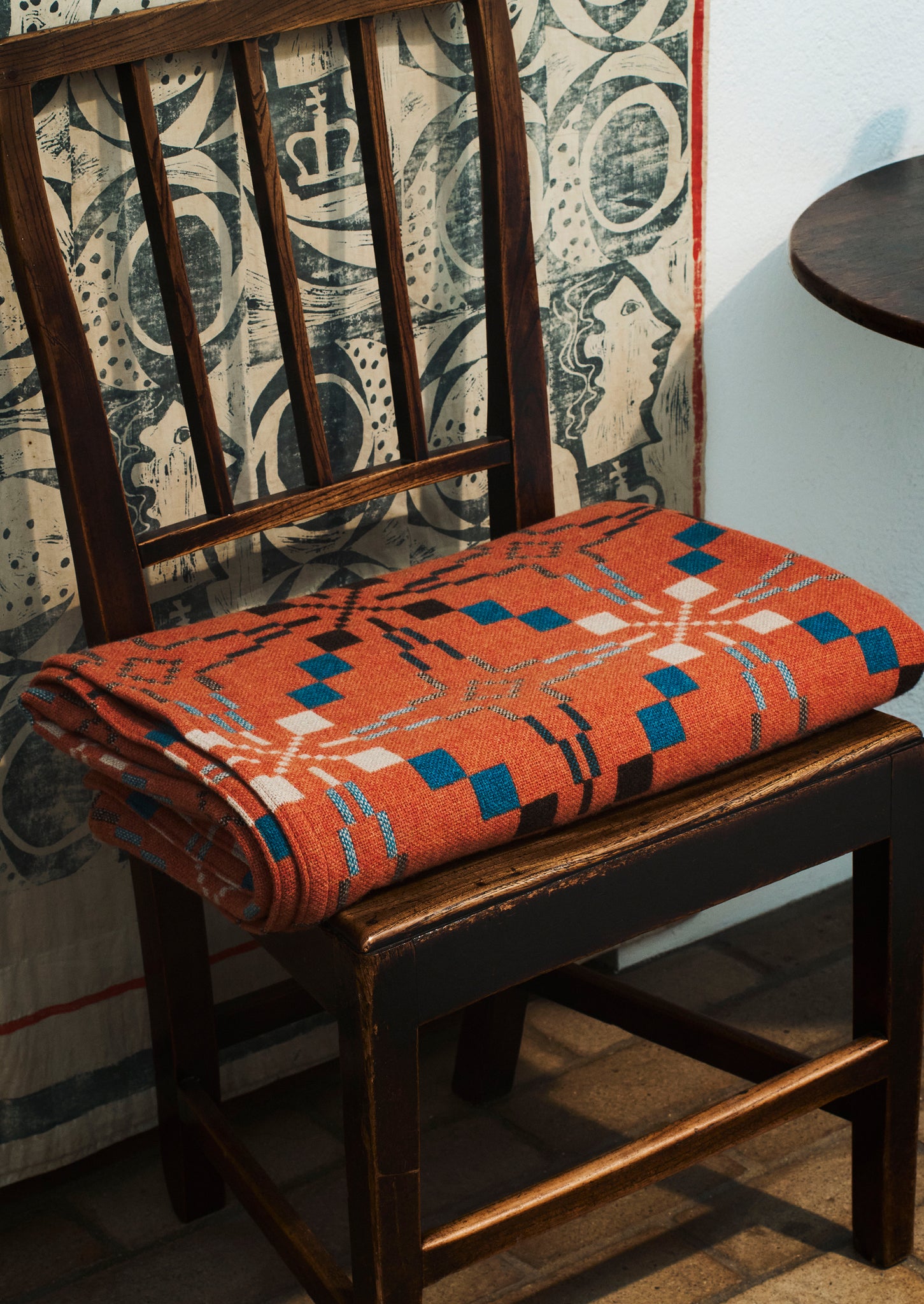 Melin Tregwynt Vintage Star Blanket | Copper