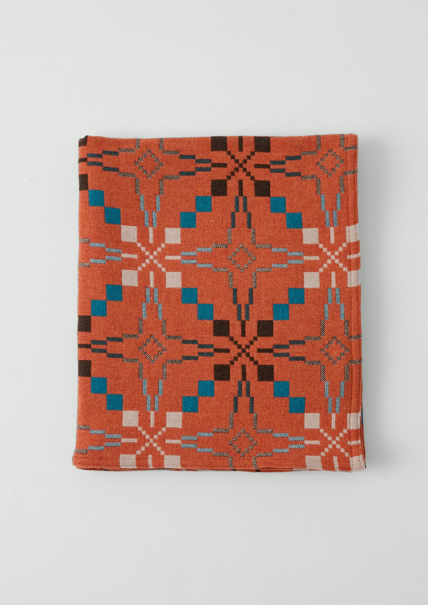 Melin Tregwynt Vintage Star Blanket | Copper