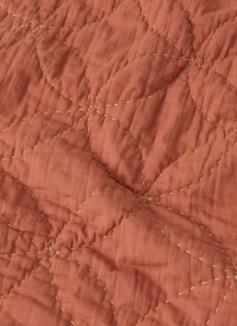 Sicily Stitch Lightweight Quilt | Blush/Lavender