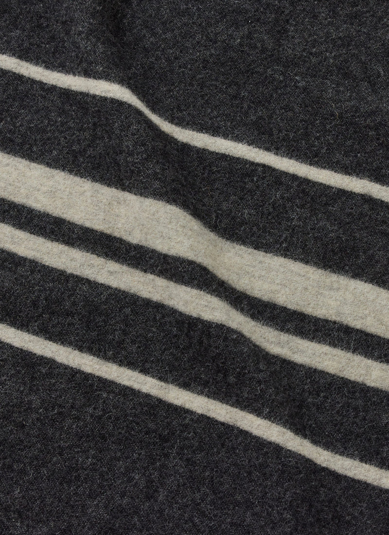 Camp Wool Blanket | Charcoal/Light Grey Melange