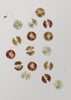 Dip Dyed Paper Rosette Garland | Mint/Gold/Rust